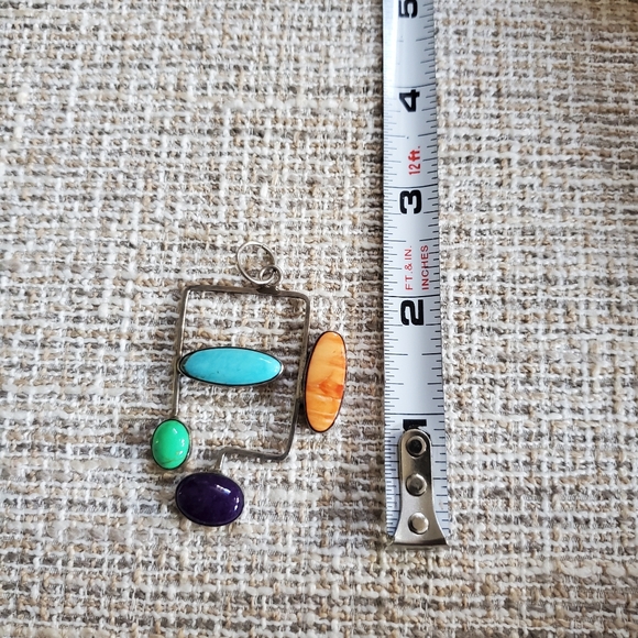 Sterling Artisan Gemstone Pendant - Picture 9 of 9